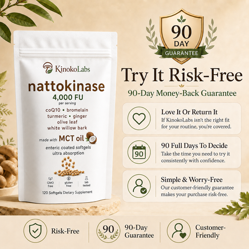 KinokoLabs Nattokinase 4,000 FU - 120 Softgels