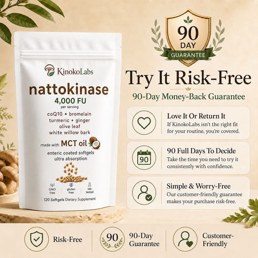 KinokoLabs Nattokinase 4,000 FU - 120 Softgels